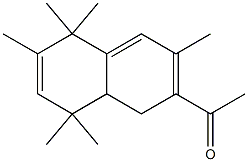 7-アセチル-1,4,8,8a-テトラヒドロ-1,1,3,4,4,6-ヘキサメチルナフタレン 化学構造式