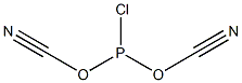 Phosphorus chloride biscyanate Struktur