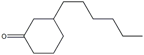 3-Hexylcyclohexan-1-one Structure