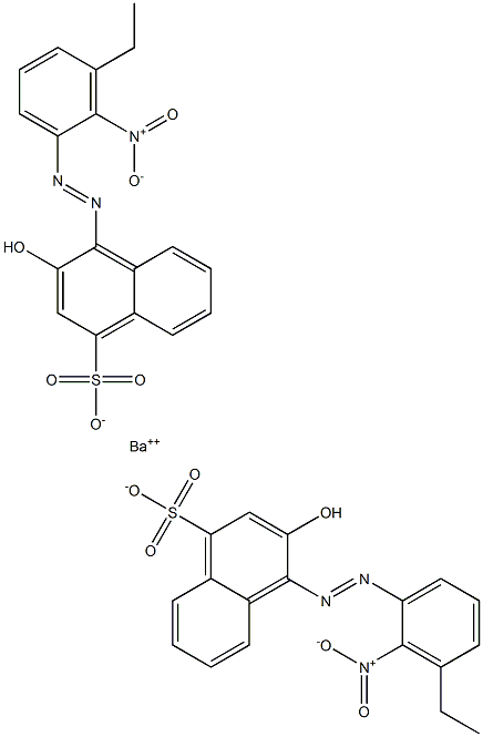 Bis[1-[(3-ethyl-2-nitrophenyl)azo]-2-hydroxy-4-naphthalenesulfonic acid]barium salt