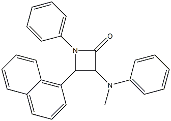 1-Phenyl-3-(methylphenylamino)-4-(1-naphtyl)azetidin-2-one