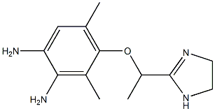 2-[1-(3,4-Diamino-2-methyl-6-methylphenoxy)ethyl]-2-imidazoline Struktur