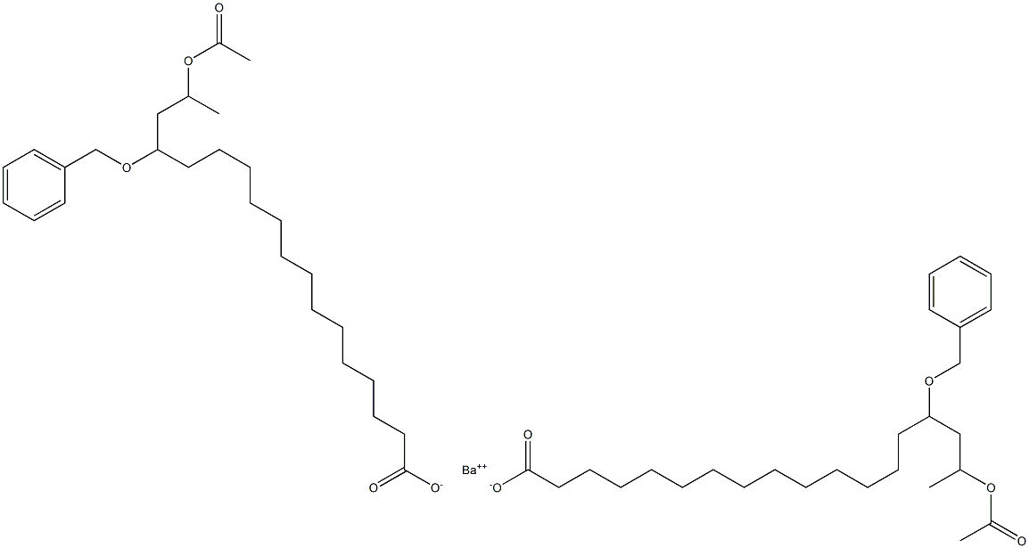 Bis(15-benzyloxy-17-acetyloxystearic acid)barium salt