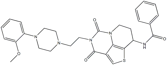 4-[2-[[4-(2-Methoxyphenyl)piperazin]-1-yl]ethyl]-8-benzoylamino-7,8-dihydro-3H,6H-1-thia-4,5a-diazaacenaphthylene-3,5(4H)-dione