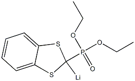 (2-Lithio-1,3-benzodithiol-2-yl)phosphonic acid diethyl ester Struktur