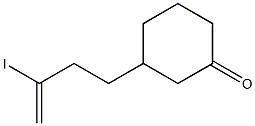 3-(3-Iodo-3-butenyl)cyclohexanone Structure