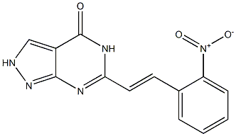 6-(o-Nitrostyryl)-2H-pyrazolo[3,4-d]pyrimidin-4(5H)-one Structure