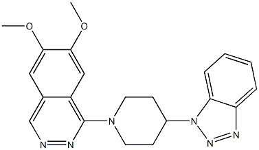 1-[4-(1H-Benzotriazol-1-yl)piperidino]-6,7-dimethoxyphthalazine Structure