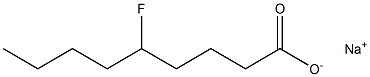 5-フルオロペラルゴン酸ナトリウム 化学構造式