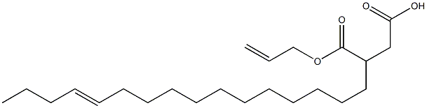 3-(12-Hexadecenyl)succinic acid 1-hydrogen 4-allyl ester Structure
