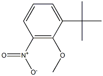 1-ニトロ-2-メトキシ-3-tert-ブチルベンゼン 化学構造式