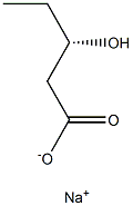 [S,(+)]-3-Hydroxyvaleric acid sodium salt Structure