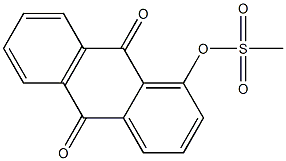 Methanesulfonic acid (9,10-dihydro-9,10-dioxoanthracen)-1-yl ester Struktur