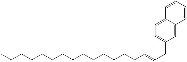 2-(2-Heptadecenyl)naphthalene 结构式