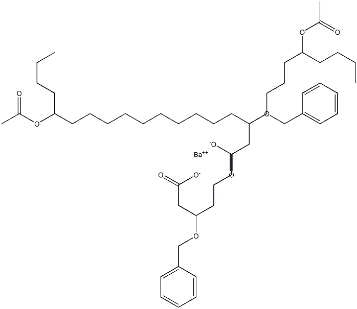 Bis(3-benzyloxy-14-acetyloxystearic acid)barium salt
