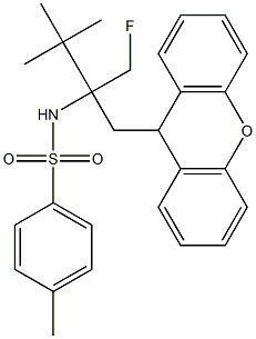 9-[2-(Fluoromethyl)-2-tert-butyl-2-(tosylamino)ethyl]-9H-xanthene