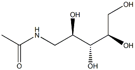 5-アセチルアミノ-5-デオキシ-D-アラビニトール 化学構造式