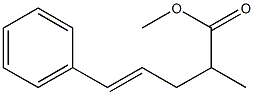 5-Phenyl-2-methyl-4-pentenoic acid methyl ester Struktur