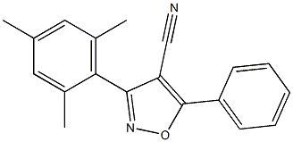 5-(Phenyl)-3-(2,4,6-trimethylphenyl)-isoxazole-4-carbonitrile