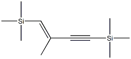 (E)-1,4-Bis(trimethylsilyl)-2-methyl-1-buten-3-yne Struktur