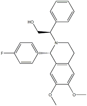 (1S)-1,2,3,4-Tetrahydro-2-[(R)-1-phenyl-2-hydroxyethyl]-1-(4-fluorophenyl)-6,7-dimethoxyisoquinoline