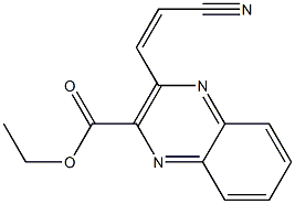 3-[(Z)-2-Cyanovinyl]quinoxaline-2-carboxylic acid ethyl ester Structure