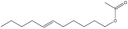 Acetic acid 6-undecenyl ester Structure