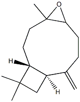 (1R,10S)-4,12,12-Trimethyl-9-methylene-5-oxatricyclo[8.2.0.04,6]dodecane Struktur