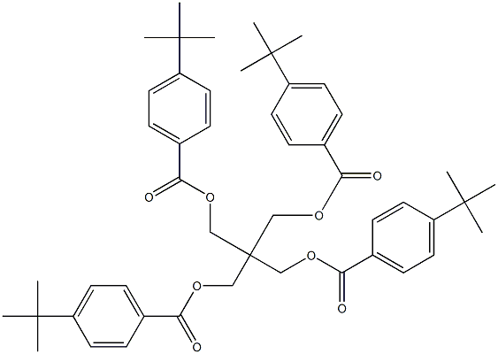 Pentaerythritol tetra(4-tert-butylbenzoate) Structure