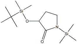 3-(tert-butyldimethylsilyloxy)-1-trimethylsilylpyrrolidin-2-one Structure