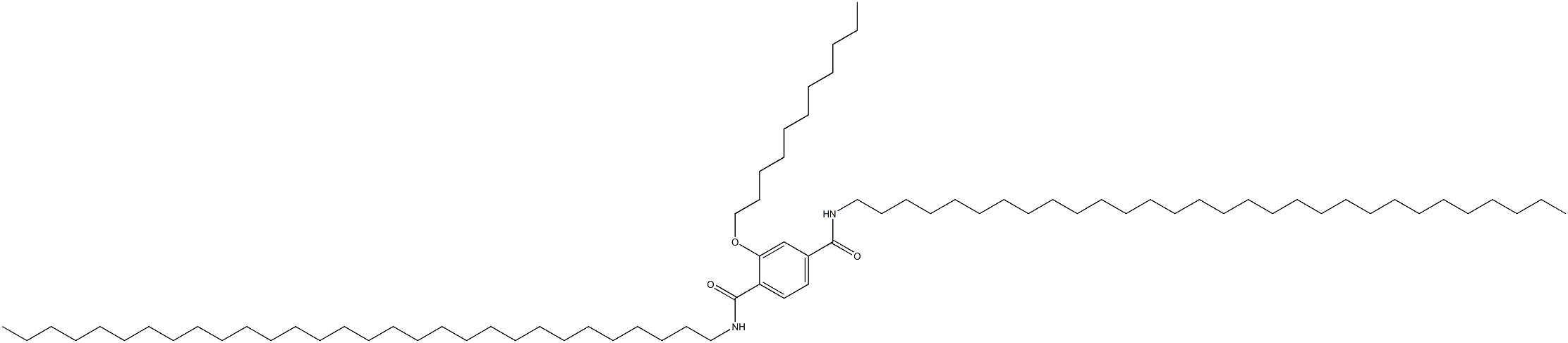 2-(ウンデシルオキシ)-N,N'-ジトリアコンチルテレフタルアミド 化学構造式
