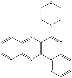 2-(Morpholinocarbonyl)-3-phenylquinoxaline Structure