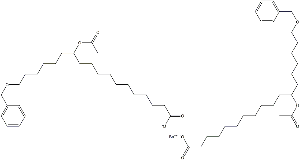 Bis(18-benzyloxy-12-acetyloxystearic acid)barium salt