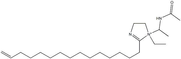 1-[1-(Acetylamino)ethyl]-1-ethyl-2-(14-pentadecenyl)-2-imidazoline-1-ium Structure