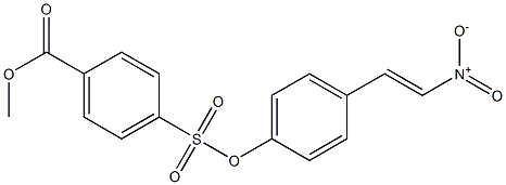 4-[4-[(E)-2-Nitroethenyl]phenoxysulfonyl]benzoic acid methyl ester Structure