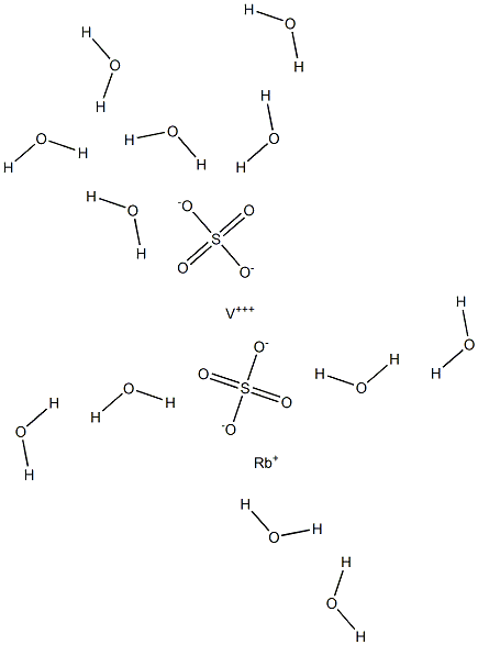 Rubidium vanadium(III) sulfate dodecahydrate Structure