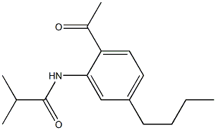N-(2-Acetyl-5-butylphenyl)-2-methylpropanamide Struktur