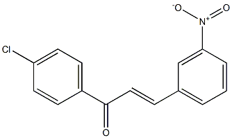 (E)-4'-クロロ-3-ニトロカルコン 化学構造式