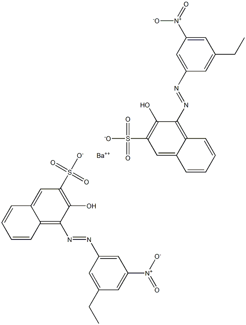 Bis[1-[(3-ethyl-5-nitrophenyl)azo]-2-hydroxy-3-naphthalenesulfonic acid]barium salt