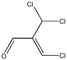 (Z)-3-Chloro-2-(dichloromethyl)propenal Structure