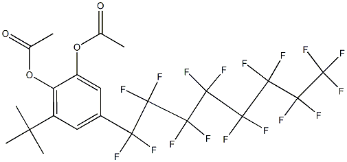 4-(Heptadecafluorooctyl)-6-tert-butylbenzene-1,2-diol diacetate