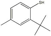 2-tert-Butyl-4-methylbenzenethiol Struktur