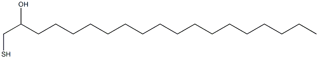 1-Mercapto-2-nonadecanol 结构式