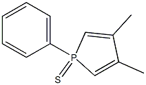 1-Phenyl-3,4-dimethyl-1H-phosphole 1-sulfide Struktur