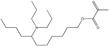 Methacrylic acid 7-(dipropylamino)undecyl ester Struktur