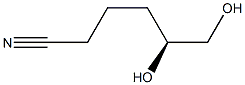 (S)-5,6-Dihydroxyhexanenitrile Struktur