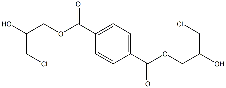Terephthalic acid bis(3-chloro-2-hydroxypropyl) ester Struktur