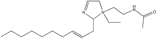 1-[2-(Acetylamino)ethyl]-2-(2-decenyl)-1-ethyl-3-imidazoline-1-ium 结构式