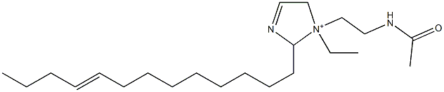1-[2-(Acetylamino)ethyl]-1-ethyl-2-(9-tridecenyl)-3-imidazoline-1-ium Structure
