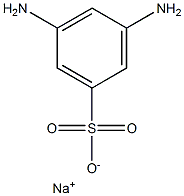 3,5-ジアミノベンゼンスルホン酸ナトリウム 化学構造式